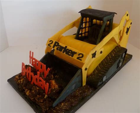 skid steer cake|Easy Construction Cake {Excavator Cake} .